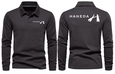 HANEDA AIRPORT LONG SLEEVE POLO